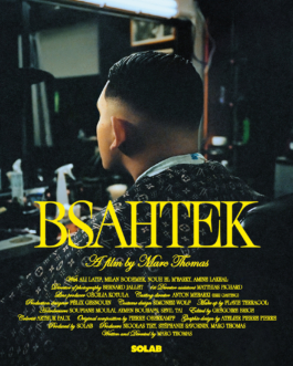 film poster for video bsahtek fashion short film movie premiere on nowness magazine produced by SOLAB paris director marc thomas documentary masculinity lifestyle luxury editorial marc thomas film director paris luxury fashion art campaigns creative agency brands photography image editorial ad vogue magazine